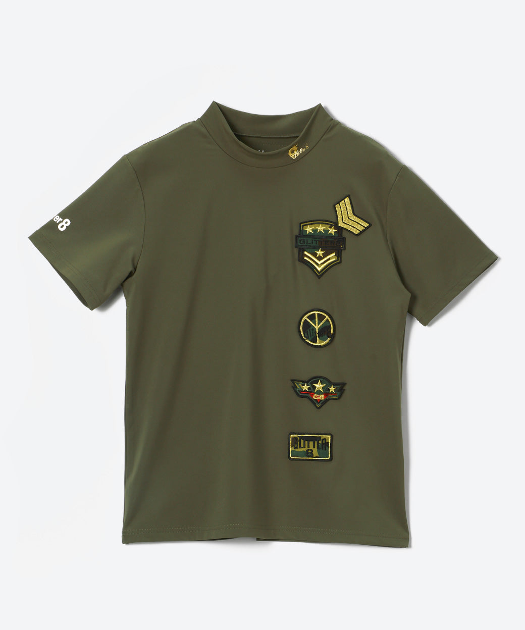GLITTER 8 モックネックTシャツ（半袖）（NEW）