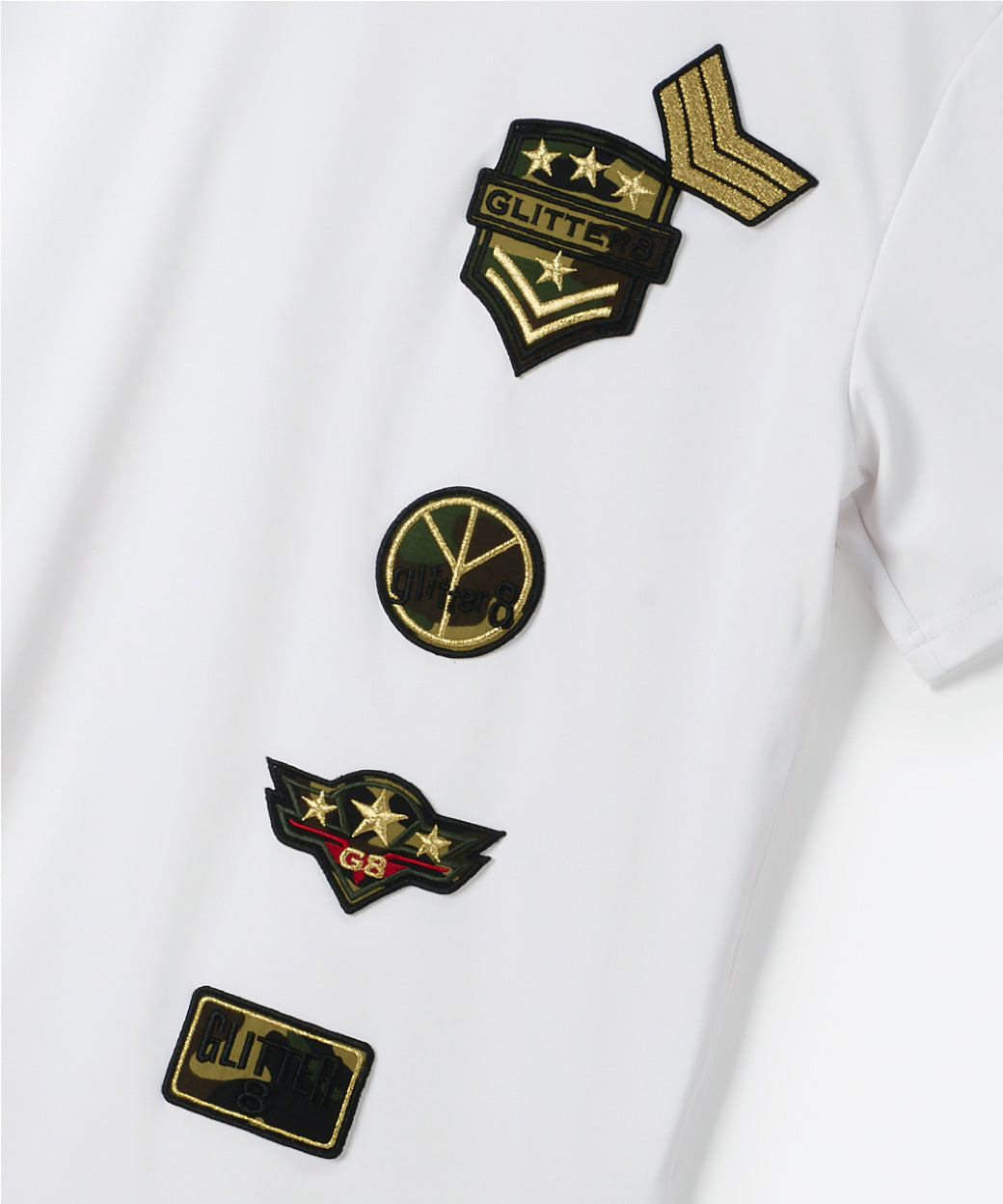 GLITTER 8 モックネックTシャツ（半袖）（NEW）