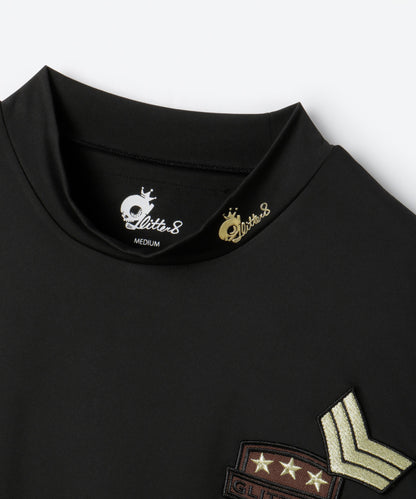 GLITTER 8 モックネックTシャツ（半袖）