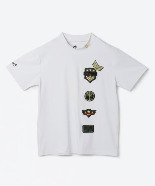 GLITTER 8 モックネックTシャツ（半袖）