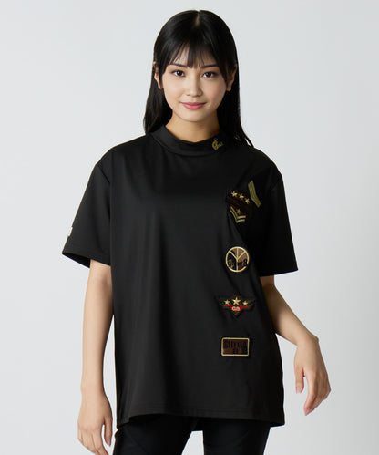 GLITTER 8 モックネックTシャツ（半袖）