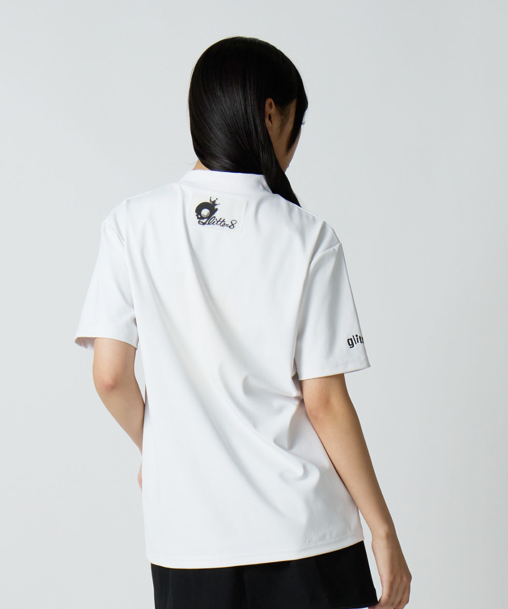 GLITTER 8 モックネックTシャツ（半袖）