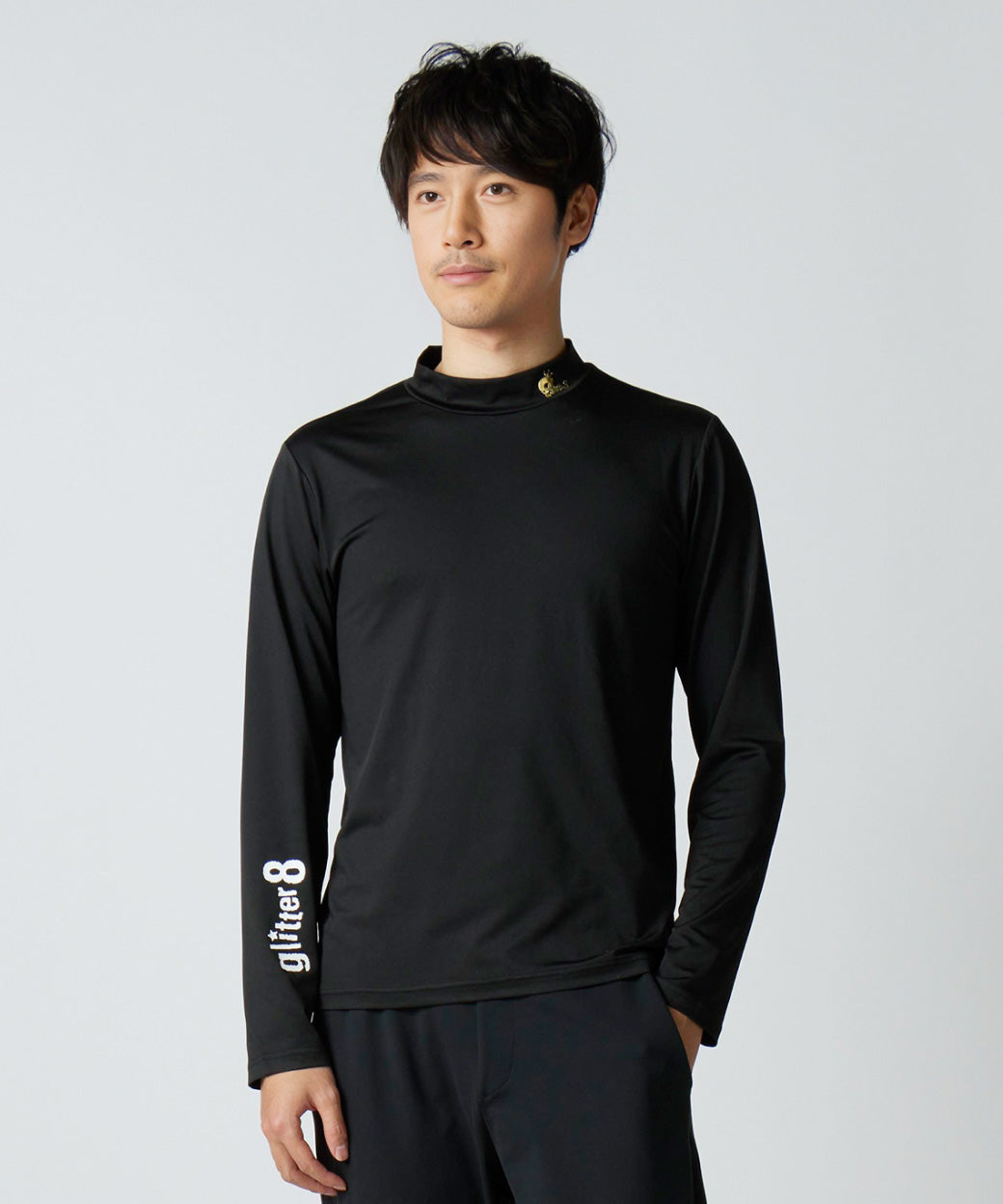 GLITTER 8 モックネックTシャツ（長袖）