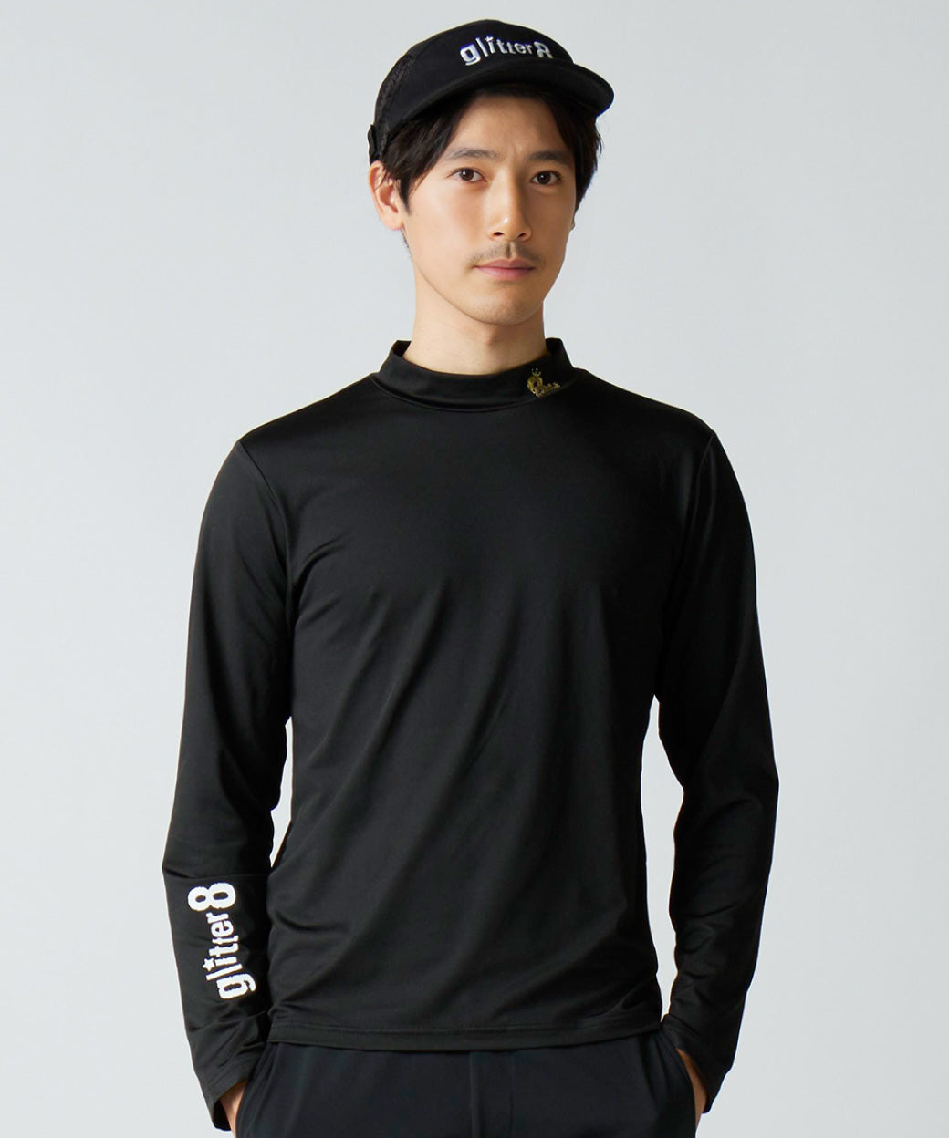 GLITTER 8 モックネックTシャツ（長袖）