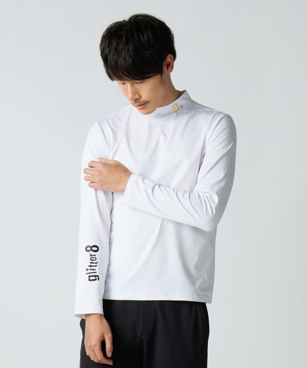 GLITTER 8 モックネックTシャツ（長袖）