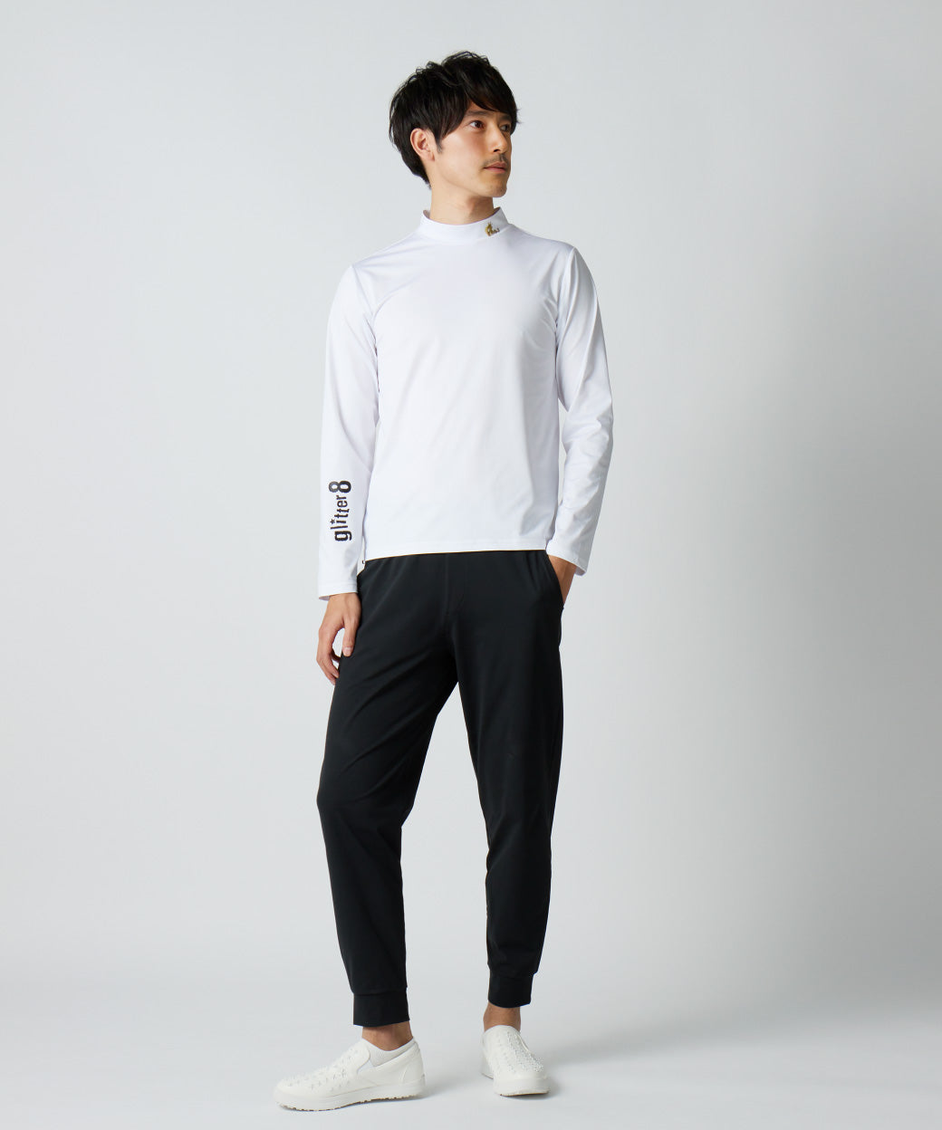 GLITTER 8 モックネックTシャツ（長袖）