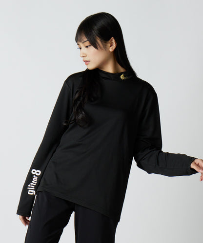 GLITTER 8 モックネックTシャツ（長袖）